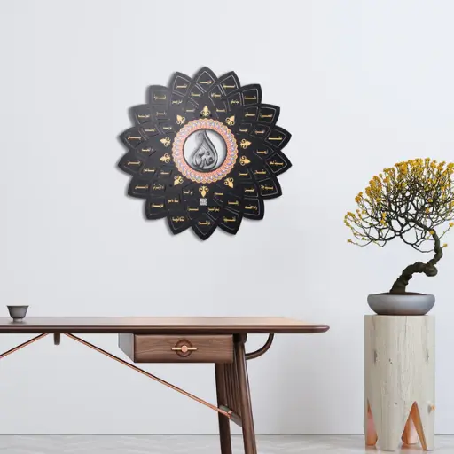 Zahrat Al Quds-Black Palestine Wall Art